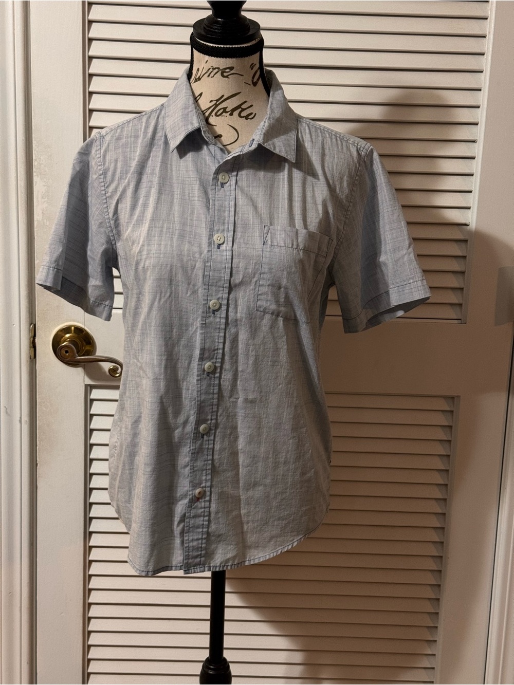 Sonoma Boy's Light Blue Short-Sleeve Button-Down Shirt